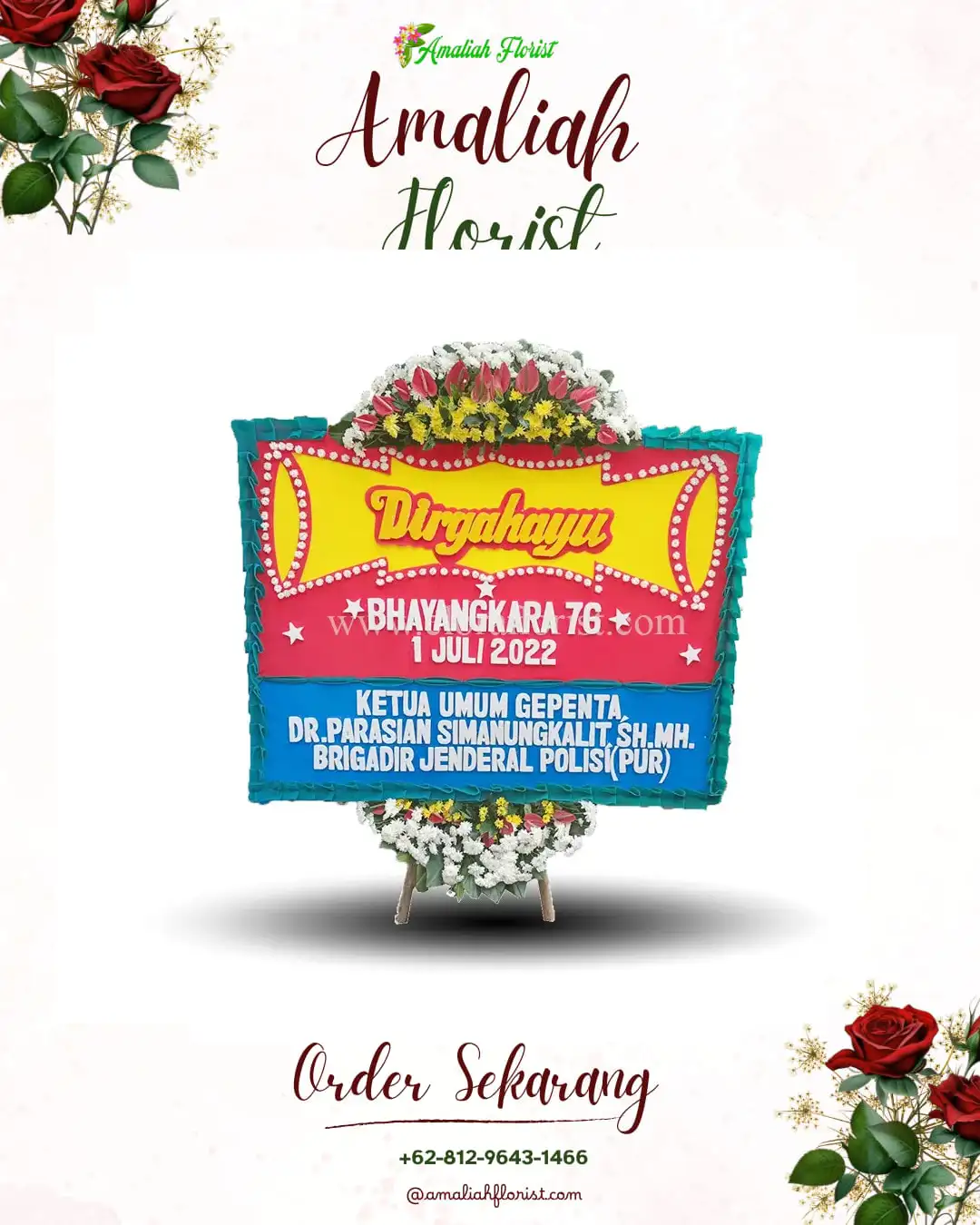 Papan Bunga HUT Ulang Tahun Batuwarno